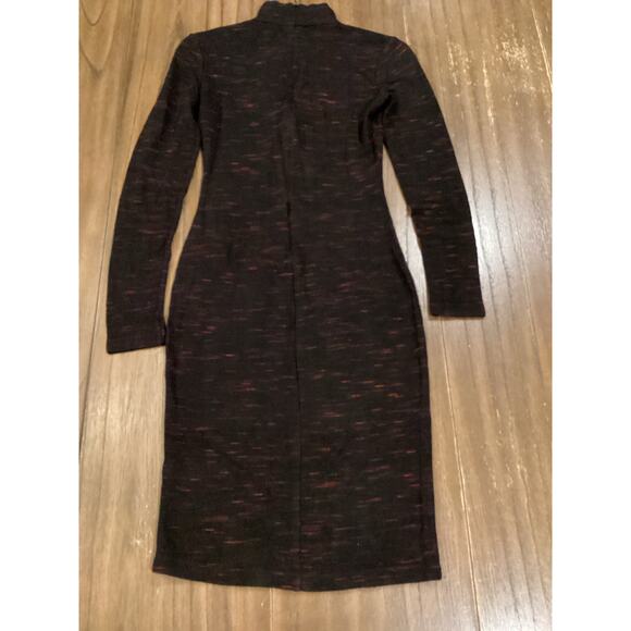 Reiss 1971 Dora HIGH-NECK JERSEY DRESS long sleeve classy knee length bodycon 4 - Picture 4 of 13